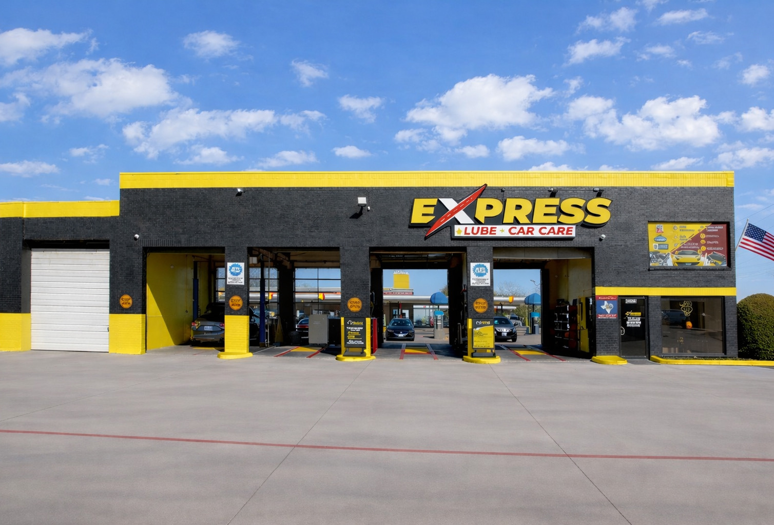 Exterior of Express Lube car care service center